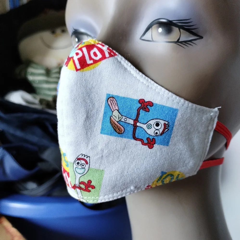 Cute Unisex 3ply Cotton Mask for Young Children/Infants